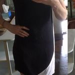 Halston Heritage *Halston Draped Black & White Silk Dress Photo 3