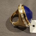 Trina Turk 💕💕 Domed Stone Bezel Set Crystal Ring Photo 9