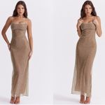 House Of CB LIMITED EDITION  'Alondra' Cafe Au Lait Beaded Maxi Dress NWOT size S Photo 15