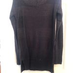 Aeropostale Long Sleeve Scoop Neck Shiney Sweater Black S Photo 3