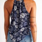 Free People Daisy Floral Halter Neck Top - Blue Combo size Small NWT Photo 3