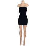 Ba&sh  Diana Strapless Crystal Embellished Ribbed Mini Bodycon Dress, Black, 0/XS Photo 10