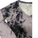 Mudd Tie Dye Long Sleeve V Neck Top Photo 4