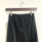 Good American NWT Women’s Pants Black Shimmer Pleated Pull On Size XS Small Photo 3