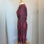 Vintage Rimini pink purple black silver metallic dots dress Made in USA Size undefined Photo 4