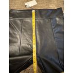 Abercrombie & Fitch Vegan Leather Leggings Size XL High Rise Zipper Ankle Black Photo 9