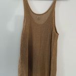 Aerie  Cover Up Knit Tank Top Dress Crochet Brown Size S M L Photo 6