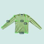 VTG Country Shop Cashmere Crewneck Sweater Small Green Quiet Luxury Old Money Photo 5