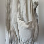 ZARA  oversized patchwork bomber style jacket, wool, linen blend; size XS - S Photo 1