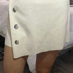 Naked Zebra Cream Suede Skirt Photo 6