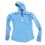 Nike  Dri-Fit Hooded Quarter Zip Sweatshirt in Blue, Size M​​​​​​​ Photo 0