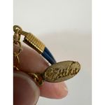 Ettika Smiley Face Blue Cord Bracelet Gold Tone Womens Jewelry Photo 3
