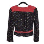 Free People Where We Roam Boho V Neck Surplice Long Sleeve Top XS Photo 1