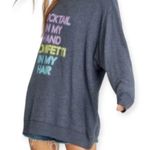 Wildfox Roadtrip Women’s Grey Sweatshirt Tunic Size Medium Photo 3