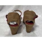 Viscata Barcelona Espadrilles Wedge Size 40 Euro 9 US Ankle Strap Crochet Fabric Pink Photo 10