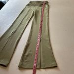 Free People Movement Olive Flare Pants XS High Rise Split Hem Lounge Yoga Boho A Photo 4