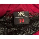 Rock & Republic Rock Republic Berlin Red Corduroy Bootcut Pants Women's Size 10 Casual Designer Photo 7