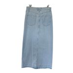 ZARA high waist light blue denim maxi skirt Small Photo 3