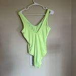 Athleta  Women's Seychelles One Piece Neon Green/Yellow Bathing Suit Swim‎ Small Photo 3