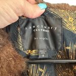 Sanctuary Brown Faux Fur Sleeveless Opened Front Vest Women SZ S Photo 5