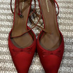 Reformation  Wade 50MM Satin Kitten Heels Photo 0
