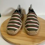Soludos  Women 8 Green White Red Stripe The Original Espadrille Slip On Flat Photo 4