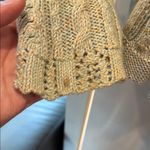 Women's Cream Sweater with Button Detail Size L Photo 4