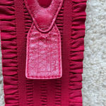 Retro Red ~3" Wide ~27” Long Stretch Elastic Cinch Waist Belt Photo 3