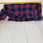 LL Bean Women Red Blue Plaid Flannel Fleece Lined Shirt Jacket Size Large Gorp Photo 5