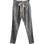 Free People New Light at Sunrise Cotton Knit Cropped High Rise Striped Pants 0 Photo 4