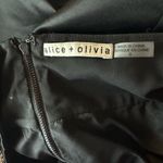 Alice + Olivia Black Tie Halter Neck Pearl Diamond Mini Dress Empire Waist Sz 0 Photo 13