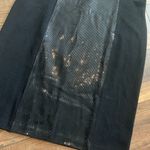 St. John  black sequin mesh knit cocktail dress glam classic  beautiful cocktail Photo 5