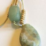 Universal Threads Universal Thread Boho Y Drop Semi Precious Green Stones Necklace Photo 4