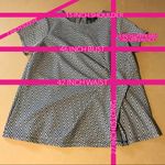 Liz Claiborne BLACK & WHITE CHEVRON PRINT WRAP LOOK TUNIC (0X) Photo 7