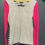 Tommy Hilfiger Gray and pink Striped Top Photo 0