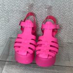 Berness‎ Brianna Fisherman Flatform Sandals Hot Pink Size 7 Y2K Chunky Platform Photo 6