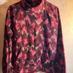 Eddie Bauer  Wine Pink Fleece Pullover Turtleneck LG loose fit Photo 0