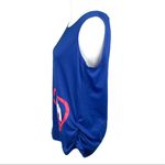 None Maternity Tank Top With Baby Feet and Heart Around Them Blue Size XLarge Photo 2