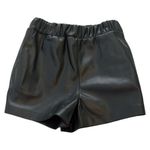 BLANK NYC LIMITED EDITION  Black Faux Leather High Rise Shorts Photo 10