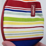 Longaberger  HOMESTEAD STRIPED COIN PURSE POUCH Photo 1