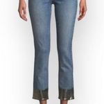 Rag and Bone High Rise Ankle Dip Dyed Hem Cigarette Jeans Sz 24 Photo 0