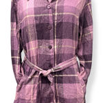 Kelly‎ Scott Women’s Vintage Silk Long Sleeve Shirt Purple Black Top Size XL Photo 0