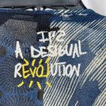 Desigual  Open Front Lightweight Drape Top Rhinestone Stud Embellished XL New Photo 4