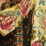 Band of Gypsies Kimono Floral Cardigan Long Duster Chiffon, Size M, New w/o Tag Photo 11