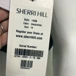 Sherri Hill  black & white mini dress size 14 11038 NEW Photo 7