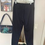 Banana Republic  Navy Pin Striped Cropped Pants Photo 3