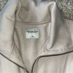 Abercrombie & Fitch ABERCROMBIE Oversized Tunic Half-Zip Vest Ivory size Xl Photo 1