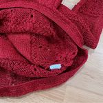 Ronny Kobo Michaela Metallic Knit Top Red size XS Romantic Date Night Photo 6