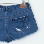 American Eagle  Distressed Tomgirl‎ Shortie Denim Jean Shorts Size 4 Photo 5