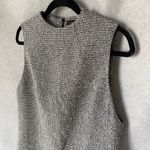 Alice + Olivia  Employed Black & White Tweed Sleeveless Wool Blend Size 12 Career Photo 2